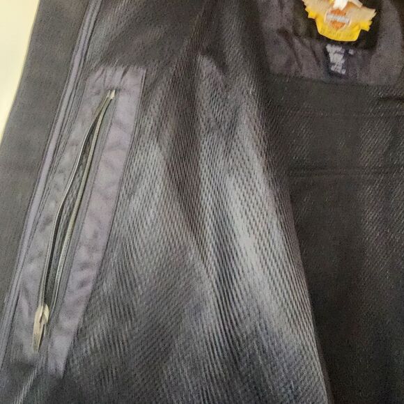 Harley Davidson Jacket Motorcycle Reflective Mens XXL Orange Black - Picture 9 of 12